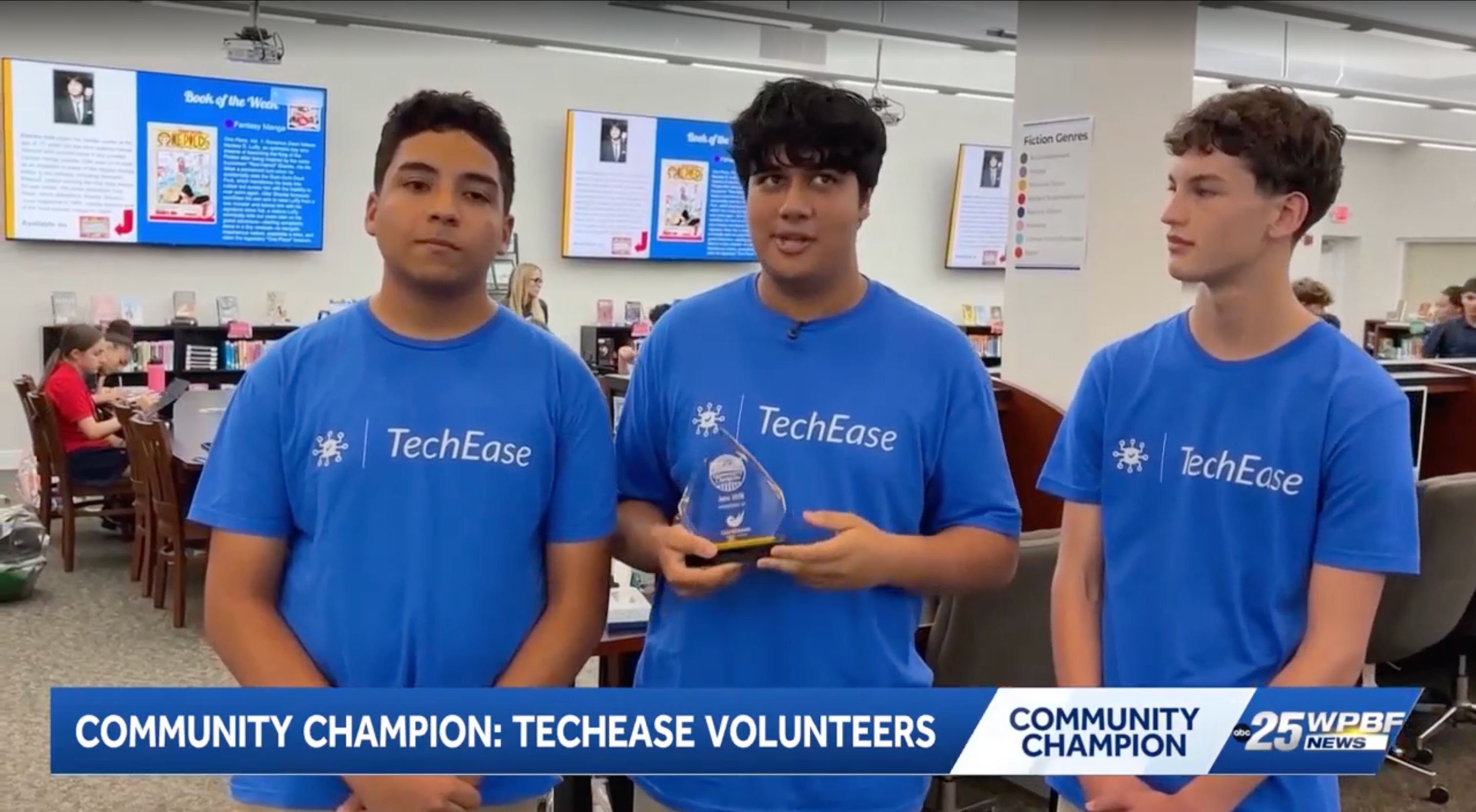 WPBF Community Champion TechEase volunteers
